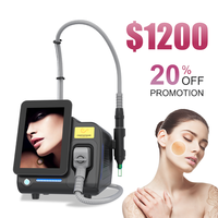 Appareil portable de traitement des tatouages au laser picoseconde Q-Switched Nd:YAG 532nm 1064nm 755nm