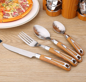 Service de Couverts de Table Japonais de Haute Qualité en Acier Inoxydable, Style Classique, 4/24 Pièces Couteaux Cuillères Fourchettes, pour Noël - Product Image 3