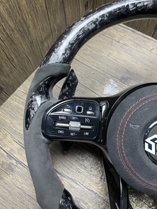 <span class=keywords><strong>Volante</strong></span> de Alcántara y Carbono para Mercedes Benz W204 W205 W211 W213 W212 W222 E550 G63 C63 AMG GT - Product Image 4