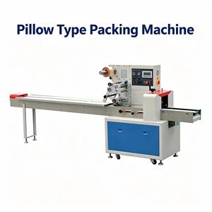 Máquina Empacadora Tipo Almohada, Manual, Mecánica, con Motor, para Formar y Sellar Bolsas, Ideal para Pequeños Negocios, Alimentos, Snacks Sólidos - Product Image 1