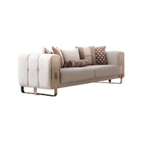 Fabricant chinois, livraison directe, meubles de salon italiens modernes, canapé sectionnel carré, tissu bouclé haut de gamme, canapé de luxe