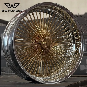 Rines de Aluminio Forjado BW Spoke Wire Wheels de 17 18 19 20 21 22 Pulgadas con Centro Personalizado para Lincoln y Cadillac - Product Image 1