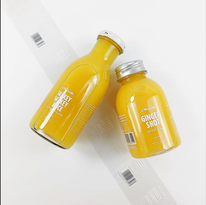 Tùy chỉnh rõ ràng nhãn trắng in tự dính nhãn dán cho chai nước trái cây - Product Image 2