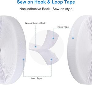 4CM kustom dapat digunakan kembali pita kait nilon kait dan tali <span class=keywords><strong>Loop</strong></span> tahan panas <span class=keywords><strong>Loop</strong></span> dan kait untuk sepatu tas pakaian - Product Image 2