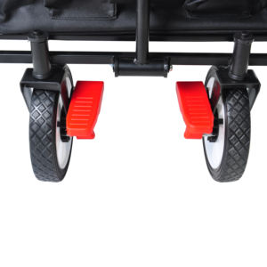 Chariot de camping pliable avec plateau de table, chariot de plage, de jardin, à quatre roues, chariot de courses, en <span class=keywords><strong>stock</strong></span> aux États-Unis - Product Image 3