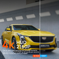 Caméra de tableau de bord Holroadx avant 4K et arrière 1080P avec vision nocturne et capteur G pour Cadillac Lyriq 2023-2026, application gratuite, Wi-Fi