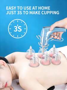 Vente chaude Ensemble de ventouses électriques de haute qualité à 12 pièces certifié CE Garantie de 3 ans pour le remodelage du corps Soulagement de la douleur - Product Image 5