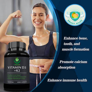 OEM علامة خاصة كبسولات فيتامين D3K2 <span class=keywords><strong>D3</strong></span> 5000iu K2 120mcg Multivitamun للمناعة 60 عدد - Product Image 3