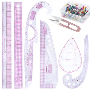 Practical French Curve Cutting Ruler Tailor Craft Ruler Set Sewing Curve Ruler