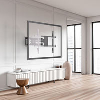 Support mural inclinable et pivotant pour téléviseur Charmount Large Led, avec fixation sur support réglable