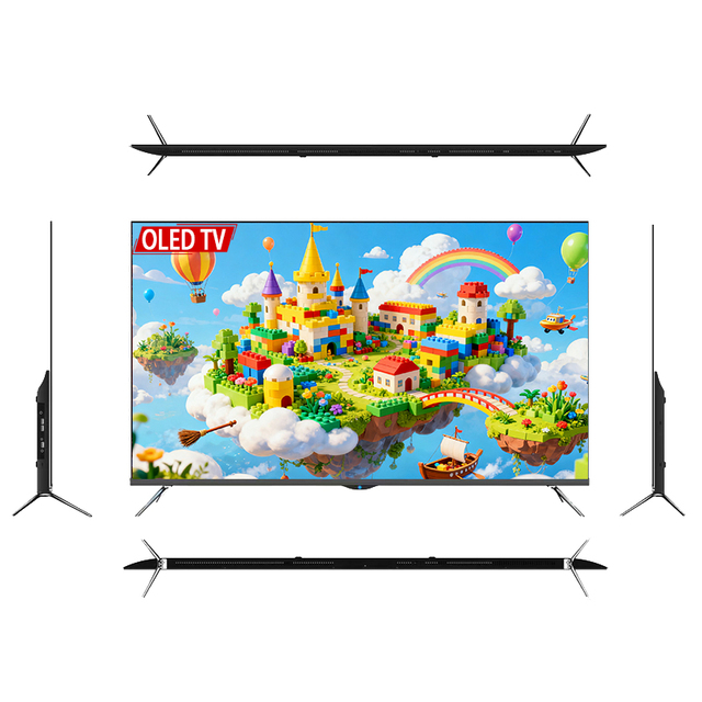 100/85/65/70/75/55 Inch Black UHD OLED LED LCD SMART TV with Built-In Speaker for 4K Android