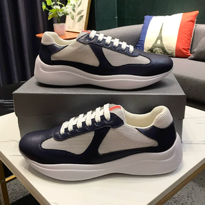 Chaussures de course épaisses en cuir verni respirant et maille antidérapante, baskets de créateur à semelle épaisse pour hommes et femmes, chaussures décontractées en gros - Product Image 4