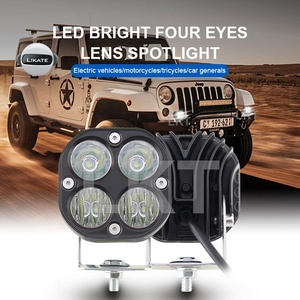 LKT 40w moto 4 LED faretto laser misto luce bianca flash fendinebbia/faretto di guida ausiliario LED luce da lavoro - Product Image 4