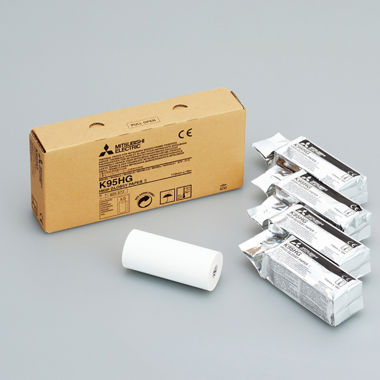 Impresora de papel a color Mitsubishi K95Hg de alta luminosidad térmica para impresora de video de ultrasonido