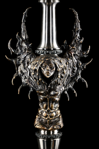 Cachimba de Lujo con Diseño de Ángel en Bronce, Base de Cristal de Acero Inoxidable AISI 304, Caja de Madera, Estilo Ruso Premium, OEM - Product Image 4