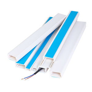 Canal de cable de PVC resistente al fuego pintable <span class=keywords><strong>para</strong></span> cableado de red Conducto flexible Tipo autoadhesivo montado en la pared - Product Image 6