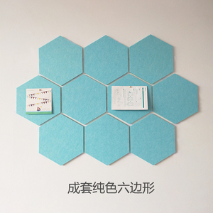 <span class=keywords><strong>Planche</strong></span> blanc à broches hexagonales en feutre, adhésive, en liège, pour la décoration - Product Image 6