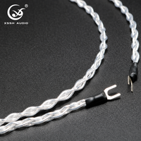Câble de mise à la terre Y-plug plaqué argent de qualité supérieure, faible bruit, pour audio-vidéo HiFi LP, compatible DIY et OEM pour systèmes audio et sonores