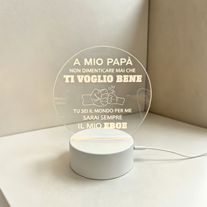 Marco de Fotos Musical de Acrílico Personalizado con Código de Canción, Pantalla LED Retroiluminada, Estilo Contemporáneo, Fácil de Montar, Regalo para - Product Image 1