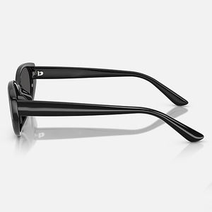 Unique Black Cat-Eye Sunglasses <b>Tinted</b> Lenses Trendy Eyewear UV400 Protection for Street Style Sunglasses - Product Image 6