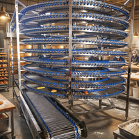 Système de convoyeur à tour de refroidissement spirale haute efficacité pour four et machine d'emballage