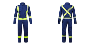 कस्टम मोटी कपास से प्रमाणित यूनिसेक्स वर्कवियर 12 कैरल/सेमी जीवनकाल लौ प्रतिरोध बेफ्फ्लुट - Product Image 3