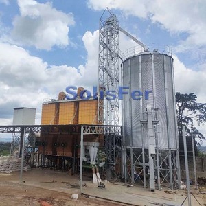 Nouveau silo de stockage en acier galvanisé de 500 tonnes pour l'alimentation des céréales de maïs et de riz, capacité de 1500 tonnes pour les industries agricoles et de la construction - Product Image 4