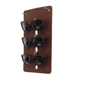 Expositor de gafas para montar en la pared, soporte de exhibición de gafas de cuero PU, bolsa colgante para almacenamiento de gafas en la entrada, para pared - Product Image 4