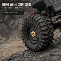 Ensemble de combinateurs de moyeu de roue en métal robuste, épaisseur 4,5 mm, adapté aux pièces de rechange et accessoires de mise à niveau pour Crawler RC 1/24 tout-terrain