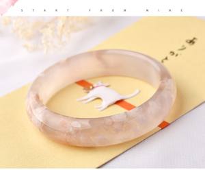 <span class=keywords><strong>Pulsera</strong></span> de Ágata Flor de Cerezo, <span class=keywords><strong>Pulsera</strong></span> de <span class=keywords><strong>Jade</strong></span>íta Oceánica con Bandas, <span class=keywords><strong>Pulsera</strong></span> Ancha y Gruesa - Product Image 5