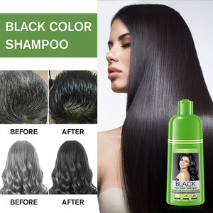 Shampoo colorant capillaire semi-permanent gris à noir 500 ml, vente en gros - Product Image 2