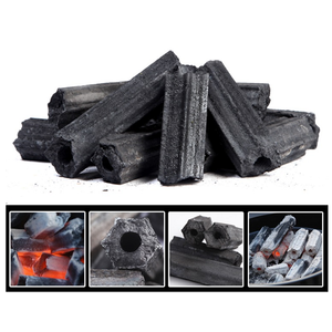 Briquettes de charbon hexagonales naturelles en coque de noix de coco, haute teneur en carbone, sans fumée, pour barbecue, combustible pour restaurants, hôtels, vente en gros, Inde - Product Image 2