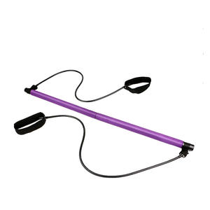 Équipement de sport à domicile, barre de yoga et de pilates réglable et portable avec bande de résistance élastique - Product Image 2