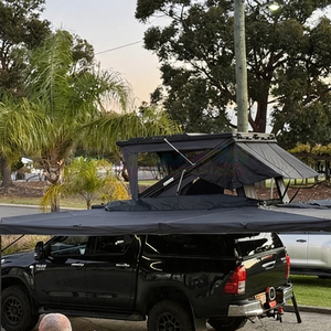 Roof Top Tent Awning Bracket 4 Person Roof Tent 1-2 Person Side Opening Rooftop Tent With Anderson <b>Plug</b> For Camping - Product Image 2