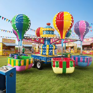 Manège portable Samba Balloon Flying Chair pour enfants, idéal pour les fêtes foraines et les carnavals - Product Image 1