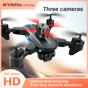 <span class=keywords><strong>Dron</strong></span> KY605S con Tres Cámaras, Evitación de Obstáculos en Cuatro Direcciones, Mantenimiento de Altitud, Flujo Óptico, Zoom 50x, Video 4K, Vuelo Estacionario en Interiores, WiFi 2.4G, APP - Product Image 1