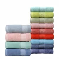 Promotional Gift 100% Cotton Embossed Jacquard Solid Color Heavyweight Customized Color Luxury Bath Towels
