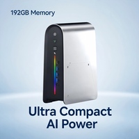 AMD Ryzen AI Max+ PRO 495 Mini PC 131TOPS 192GB RAM 160GB VRAM 4TB AI Workstation Mini PC untuk Ekspansi Inferensi Model AI Besar