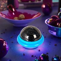 Projecteur d'étoiles USB Lumière de projection d'étoiles à LED moderne Soucoupe volante UFO Ciel de nuit Projecteur de sommeil Lumière principale d'étoiles en ABS