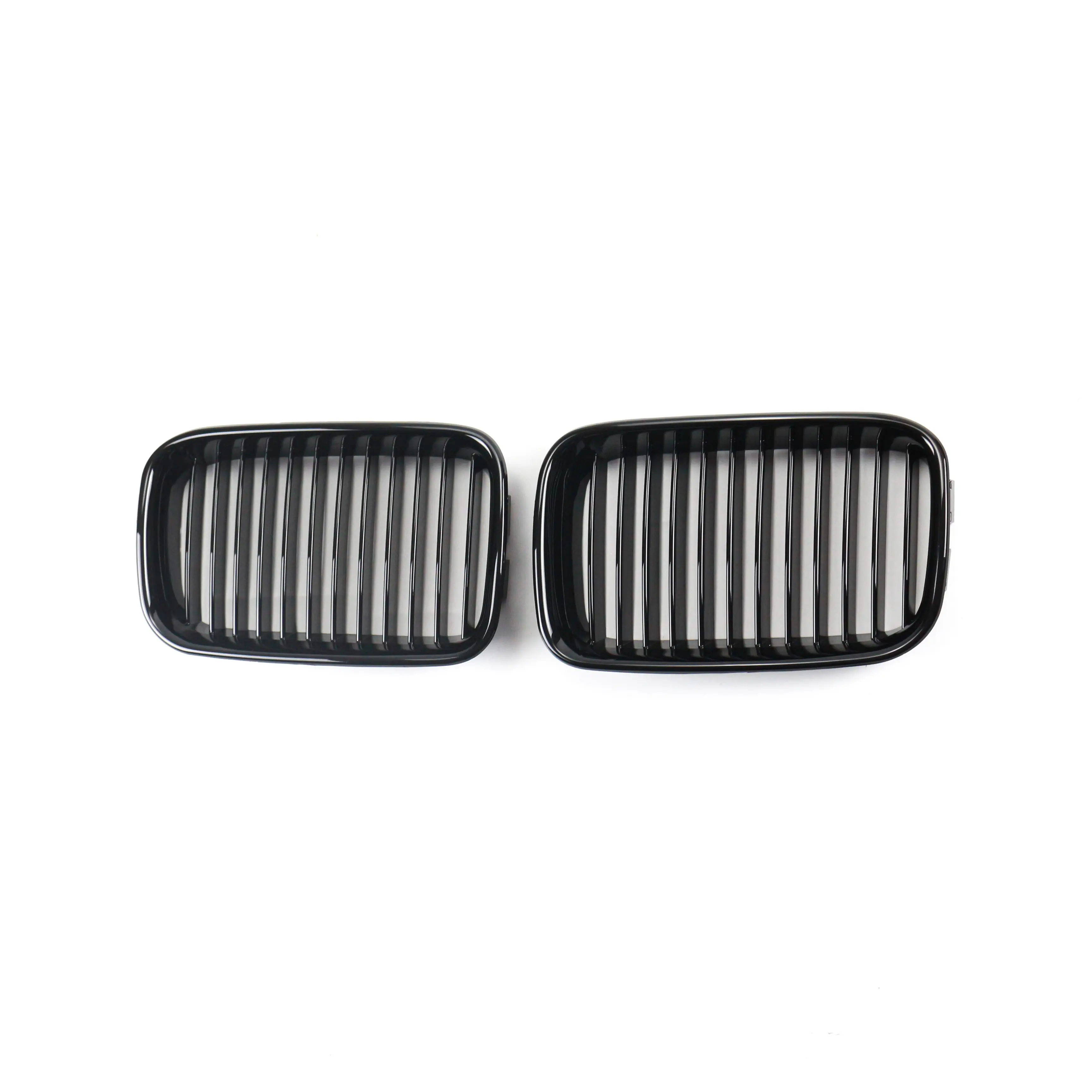 Rennkappen-Kühlergrill glänzend schwarz Einzellamellen-Vordereckstoßstange Kühlergrill für BMW 3er E36 1992 - 1996