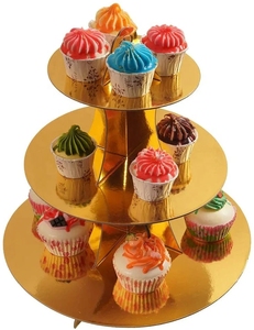 Support à cupcakes en carton écologique avec surface antiadhésive résistante à la chaleur pour gâteaux de mariage et thés de l'après-midi - Product Image 2