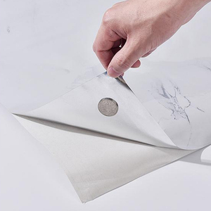 Groothandel Moderne PVC Aluminiumfolie Behang Vochtbestendig Waterdicht Goud Zilver Decoratief Behang voor Keuken Antistatisch - Product Image 2