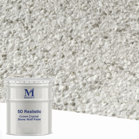 Nouvelle Tendance Peinture Murale Liquide Effet Marbre 5D Étanche avec Cristaux et Pierres Colorées, Revêtement Artistique pour Appareils Électroménagers et Usage Extérieur