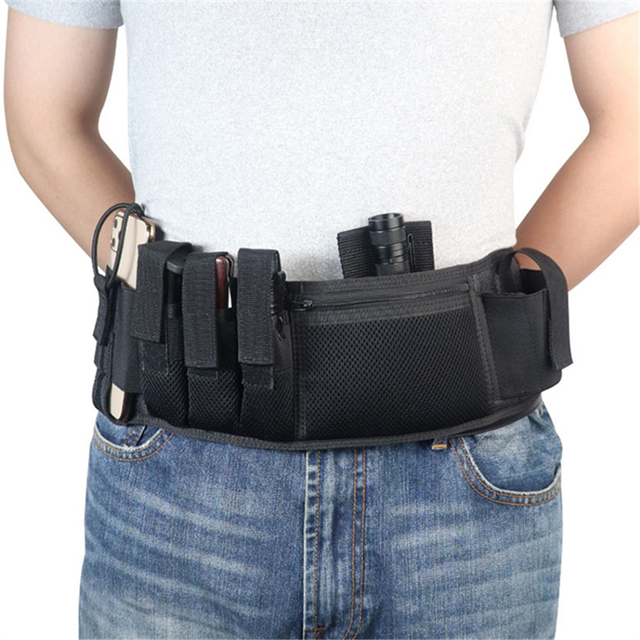 Tactical Belly Gun Holster Belt Concealed Carry Gun Holder Phone Bag Waist Belt Holster