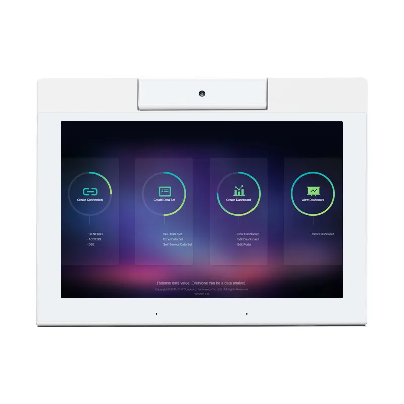 WL1013L Touch Screen With Front Nfc Reader Speaker Customer Feedback L Shape 10 Inch Desktop Android Tablet