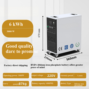 6000Wh Monocrystalline Silicon Solar Energy Battery Storage System Lithium LiFePo4 3000W Portable Power Station for Home - Product Image 3