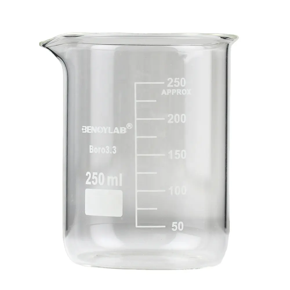 BENOYLAB borosilicate Pyrex Glass Beaker 5 ml - 5000 ml low form and tall form