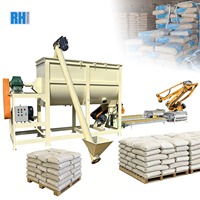 Mélangeur horizontal à ruban industriel 2000L 3000L pour mortier sec, ciment, poudre de mastic – Équipement de mélange