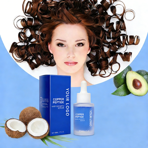<span class=keywords><strong>Sérum</strong></span> de croissance capillaire personnalisé à marque privée, traitement professionnel bio contre la chute des <span class=keywords><strong>cheveux</strong></span>, <span class=keywords><strong>sérum</strong></span> de croissance capillaire au cuivre et aux peptides 10% GHK-Cu - Product Image 1