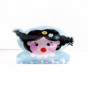 Clips para el Cabello con Personajes de Dibujos Animados Impresos con UV, Estilo Europeo y Americano, Lindos y Retro, Accesorios para el Cabello de Mujer, Venta al por Mayor Personalizada - Product Image 6